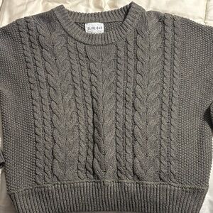 Olive & Oak Charcoal Cable Knit Pullover